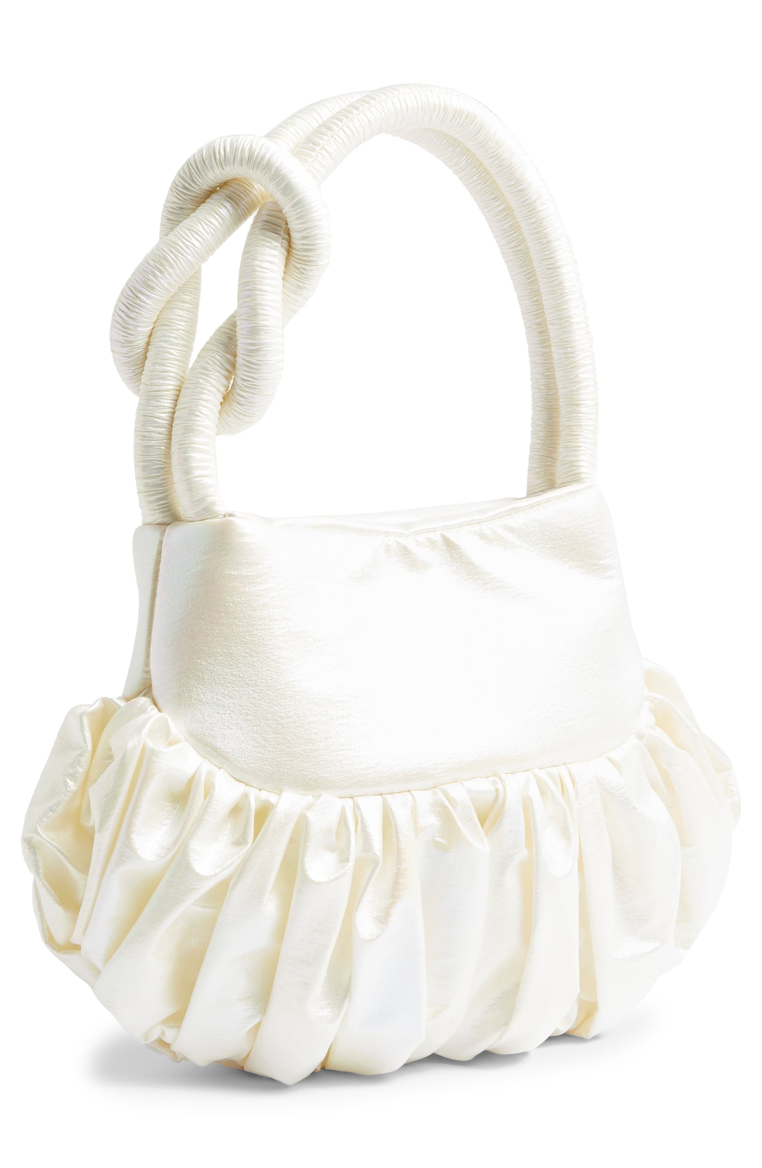 Topshop Metallic Knot Bag, Alternate, color, 