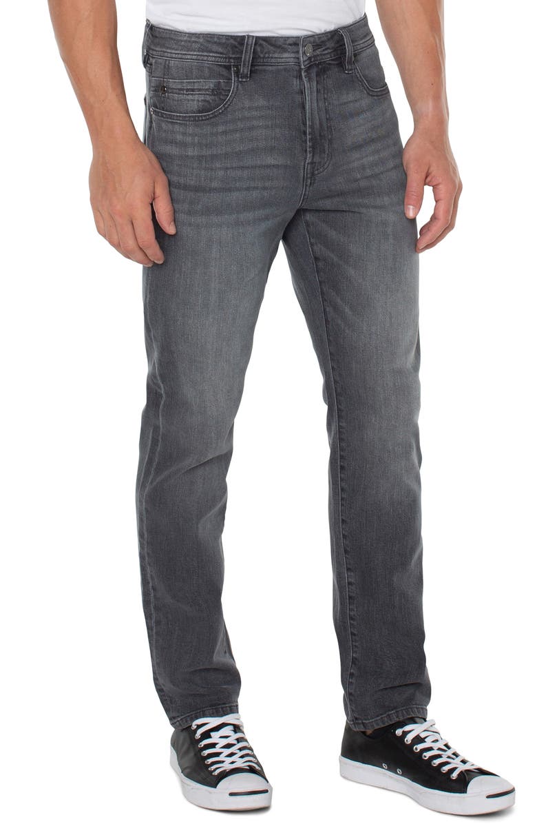 Liverpool Los Angeles Kingston Slim Straight Leg Jeans, Alternate, color, Greystone