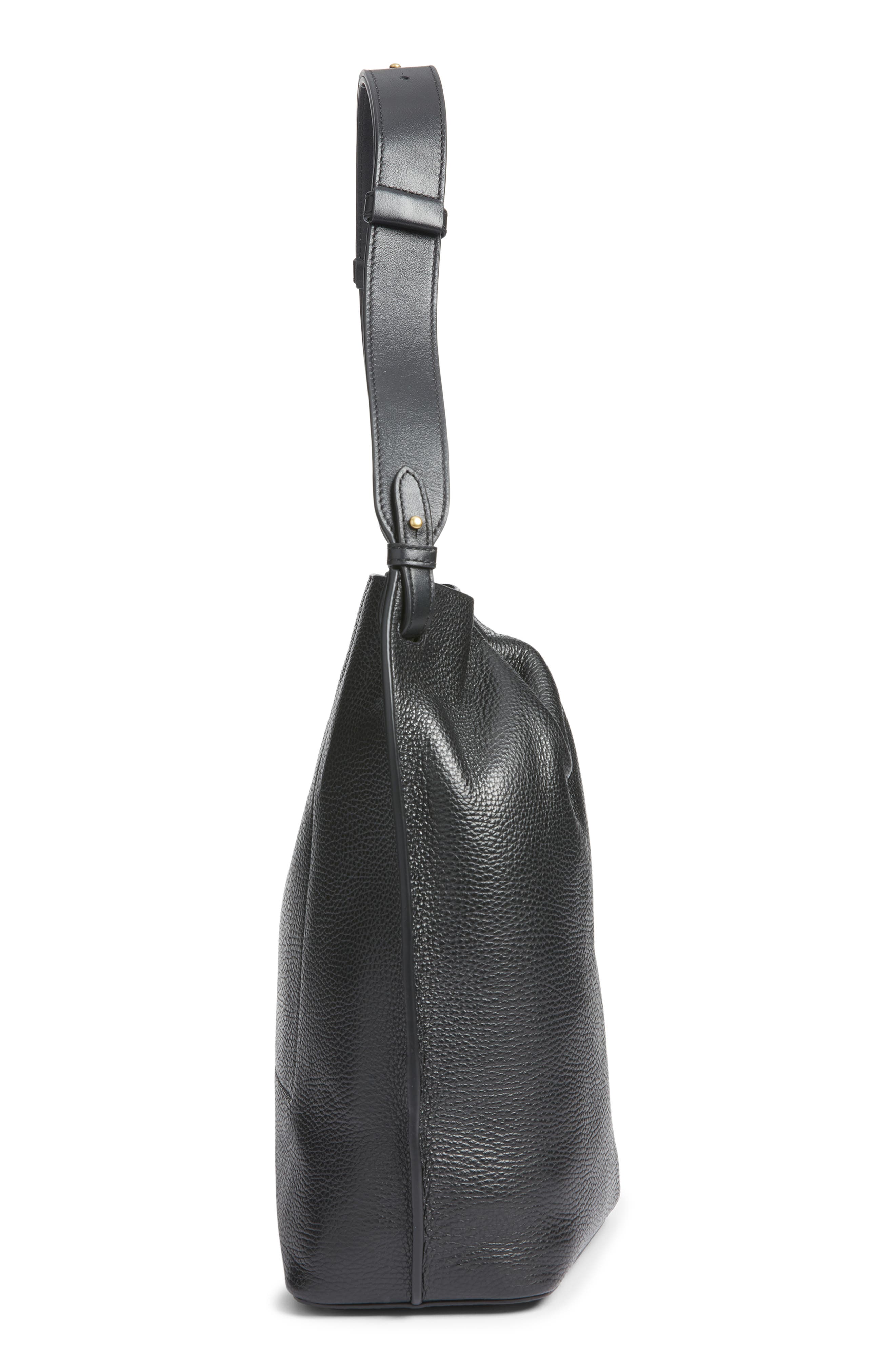 Vince Ava Hobo Shoulder Bag, Alternate, color, Black