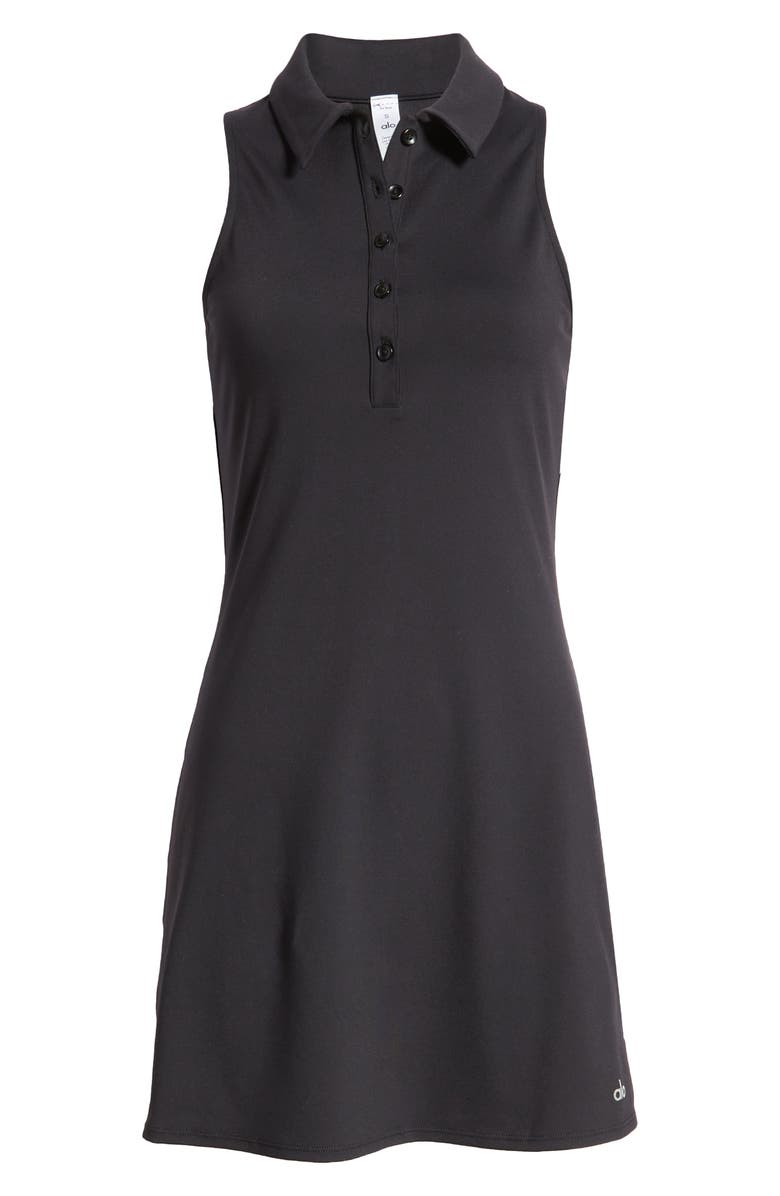 Alo Charmed Point Collar Sleeveless Tennis Dress, Alternate, color, 