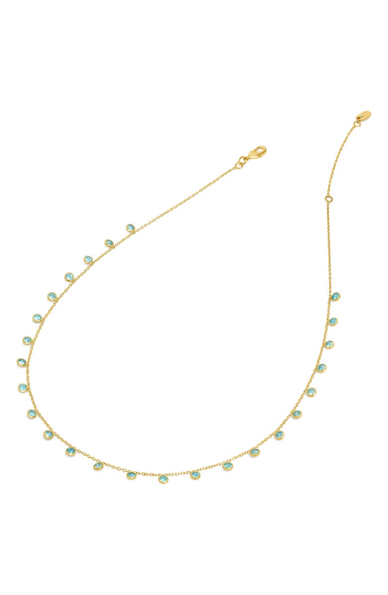 Dean Davidson Orsay Charm Necklace, Alternate, color, Blue Topaz Cz