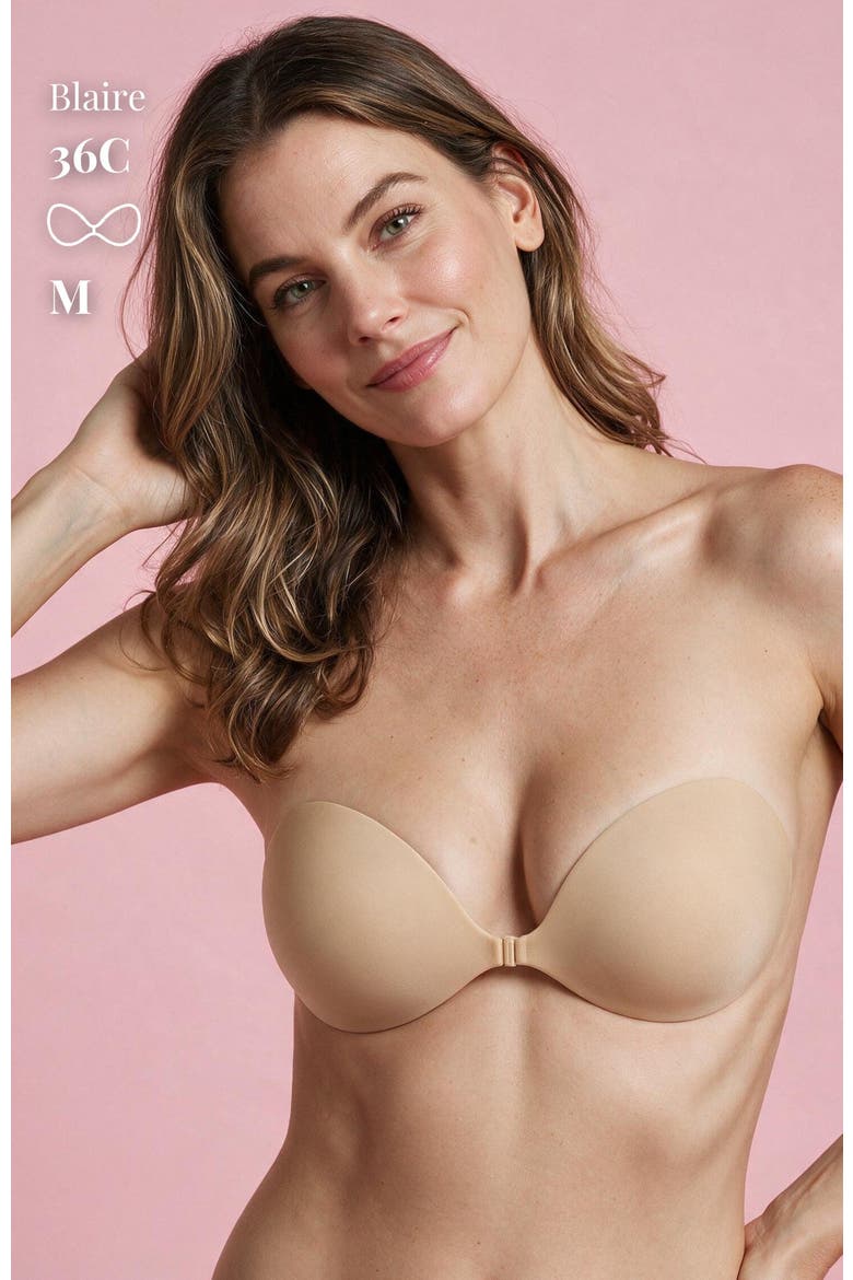 Adhesive Push-Up Bra, Nipple Covers & Boob Tape Set, Alternate, color, Light