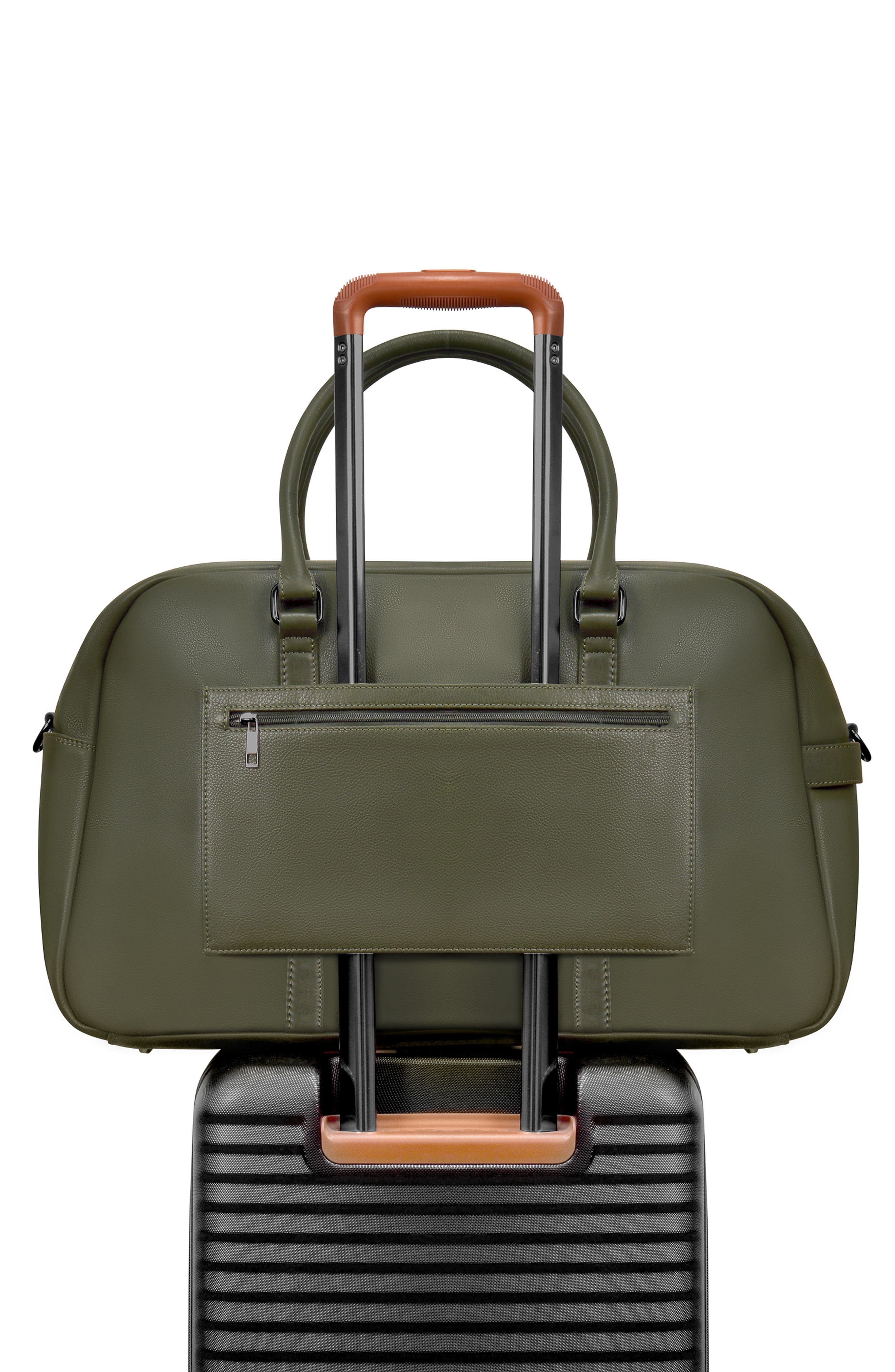 CHAMPS Onyx Leather Duffel Bag, Alternate, color, Khaki