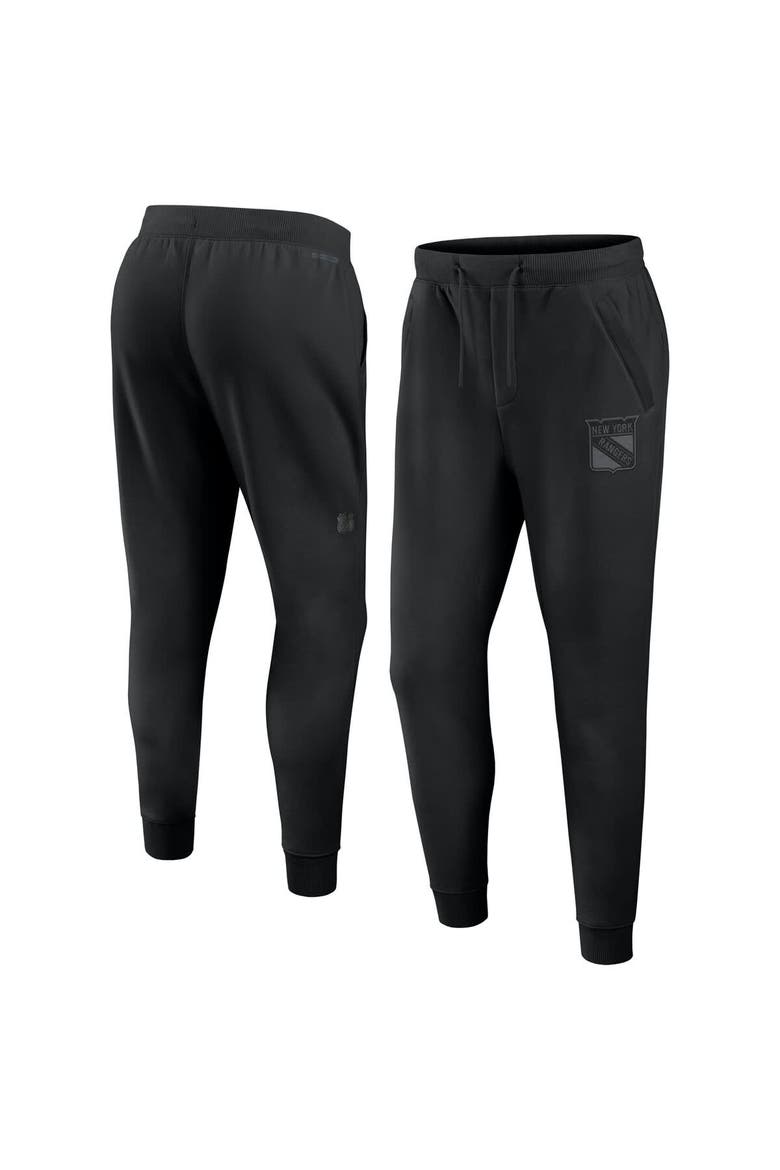 Men's Fanatics  Black New York Rangers Authentic Pro Road Fleece Sweatpants, Main, color, Black