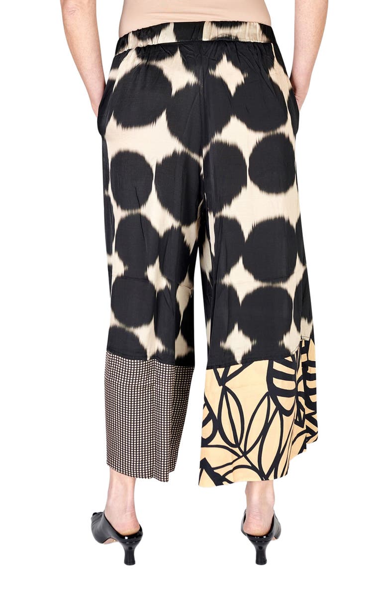 Alembika Serene mixed print wide leg pants, Alternate, color, 