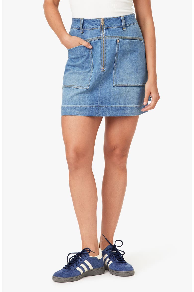 Utility Pocket Denim Miniskirt, Main, color, COVE