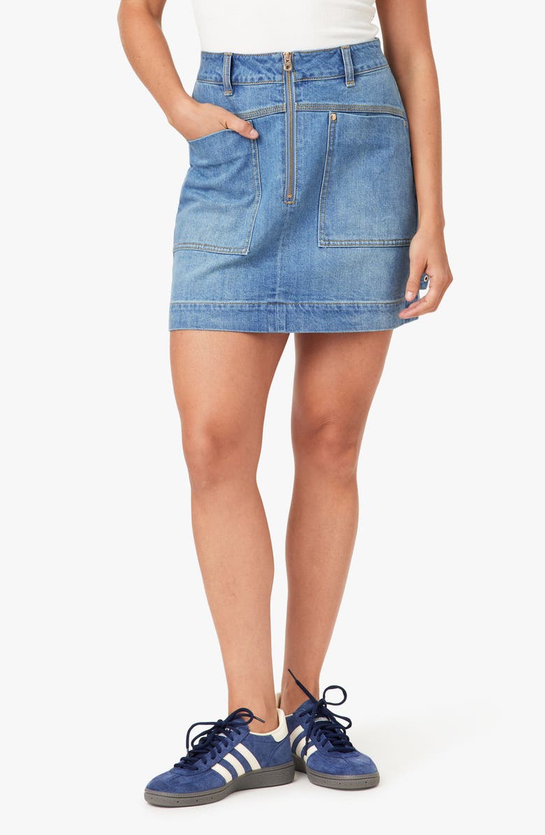 Habitual Utility Pocket Denim Miniskirt, Main, color, Cove