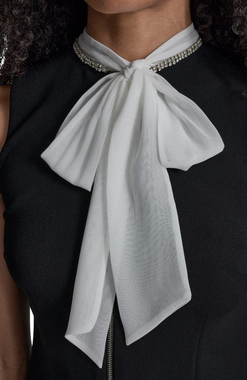 Bcbg Embellished Bow Minidress In Black