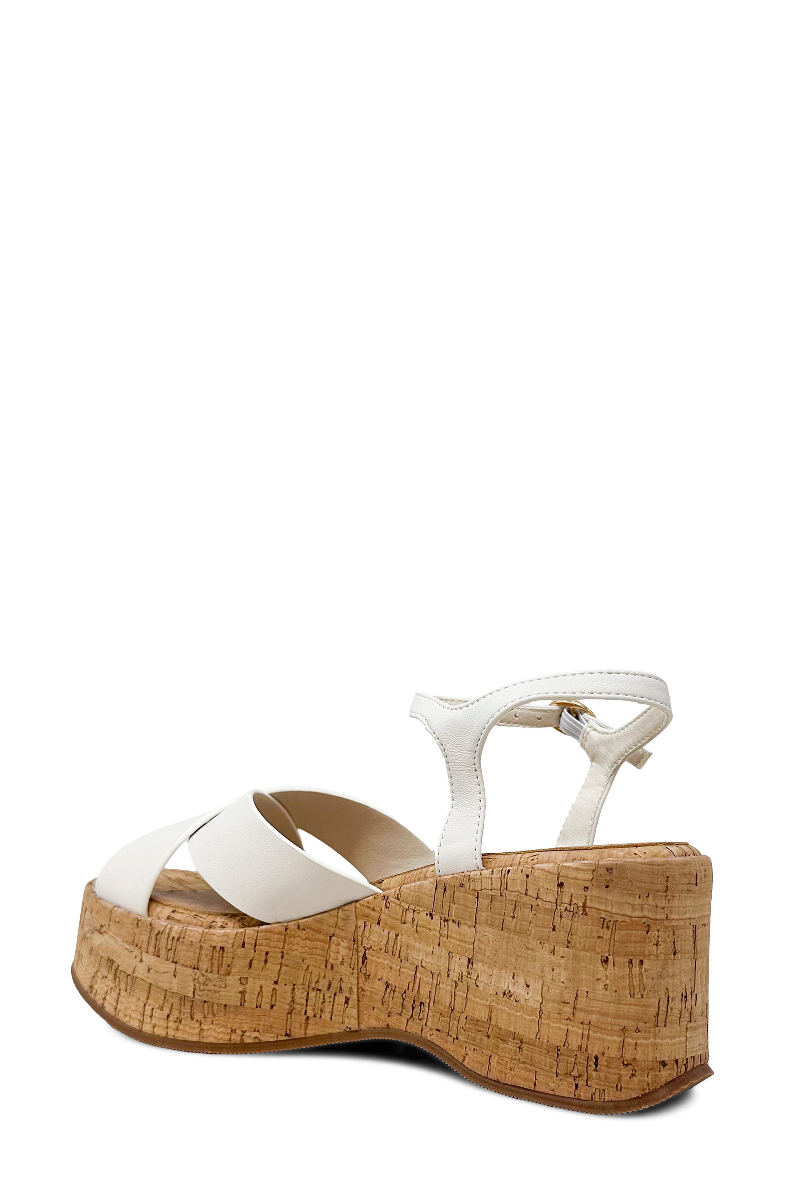 SHUSHOP Indiana Platform Sandal, Alternate, color, 