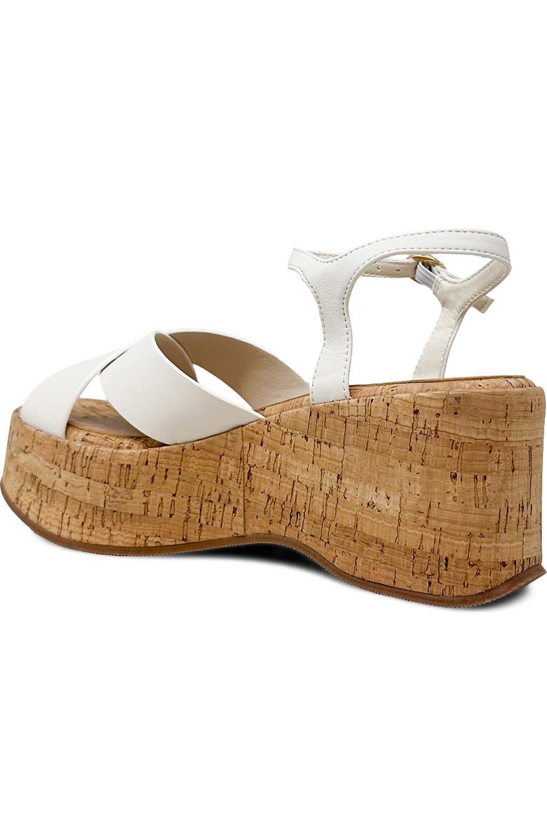 SHUSHOP Indiana Platform Sandal, Alternate, color, Bone