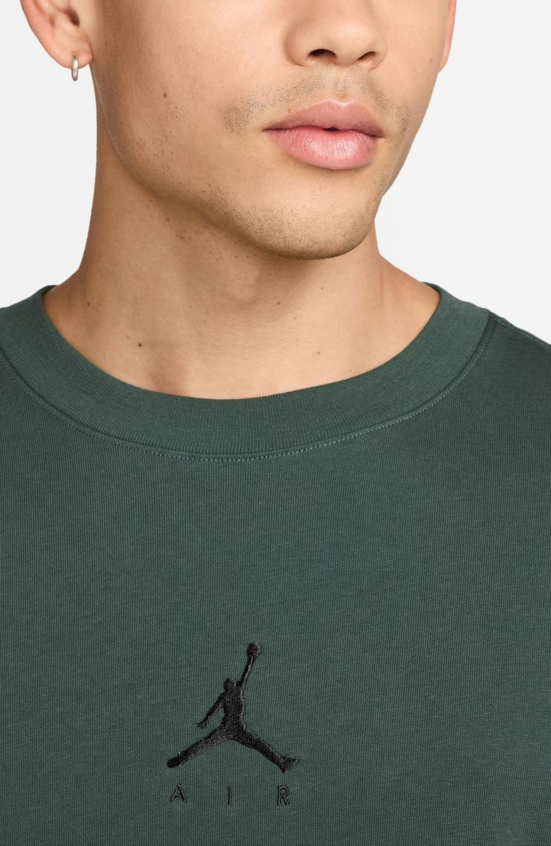 Jordan Flight Essentials Oversize Cotton T-Shirt, Alternate, color, Midnight Green