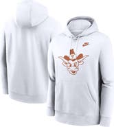 Nike Men's Nike White Texas Longhorns Legacy Logo Club Fleece Pullover Hoodie