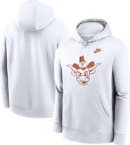 Nike Men's Nike White Texas Longhorns Legacy Logo Club Fleece Pullover Hoodie