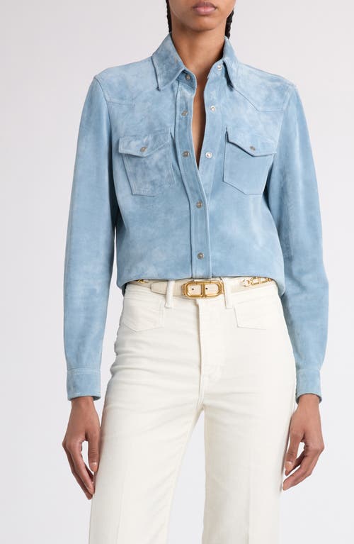TOM FORD TOM FORD SUEDE WESTERN SHIRT