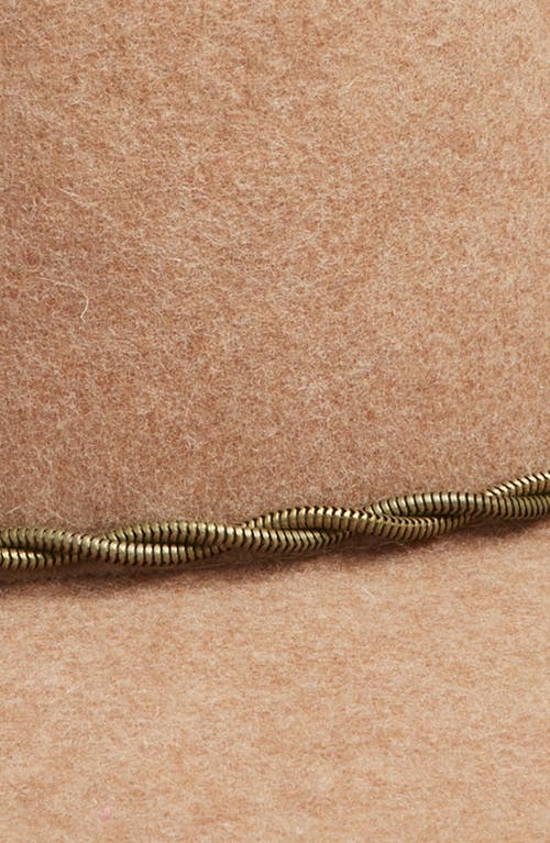 TREASURE & BOND TREASURE & BOND CHAIN TRIM WOOL FELT BOATER HAT 