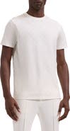 Bugatchi Crewneck Jacquard Checkerboard T-Shirt