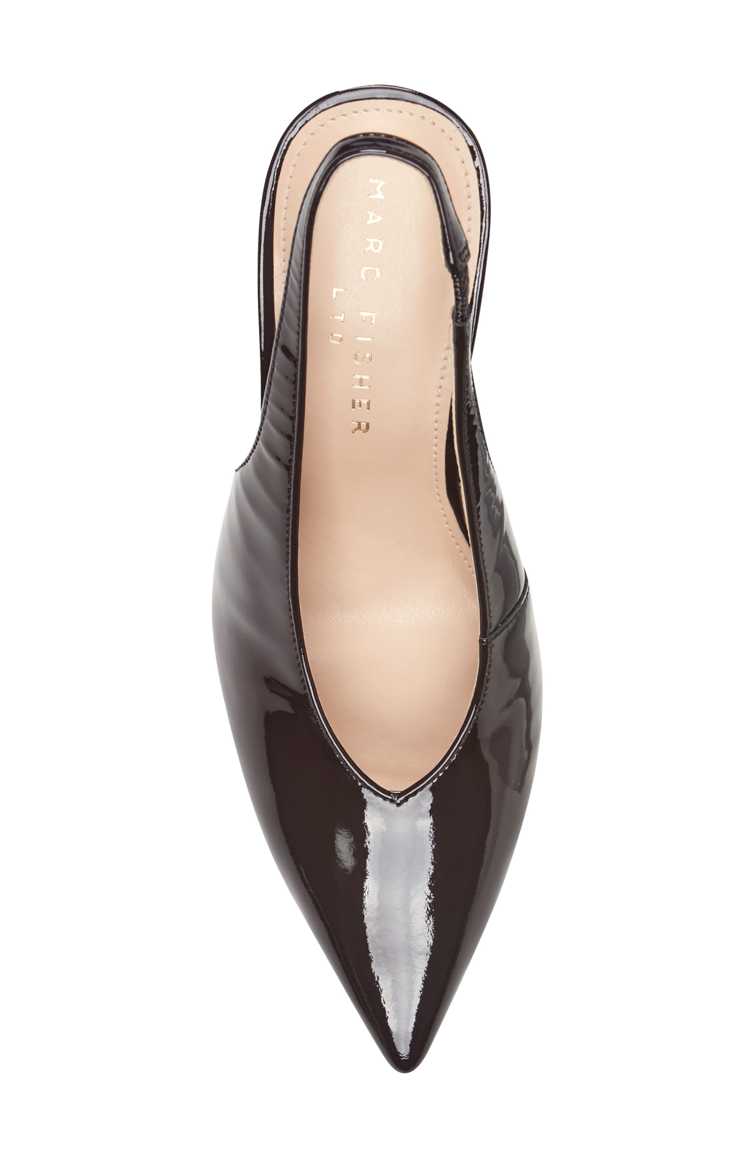 Esther Slingback Pointed Toe Pump, Alternate, color, DARK BROWN 204