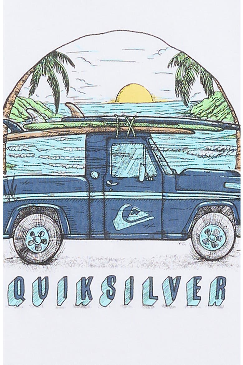 Kids' Truck Cotton Graphic T-Shirt, Alternate, color, WHITE