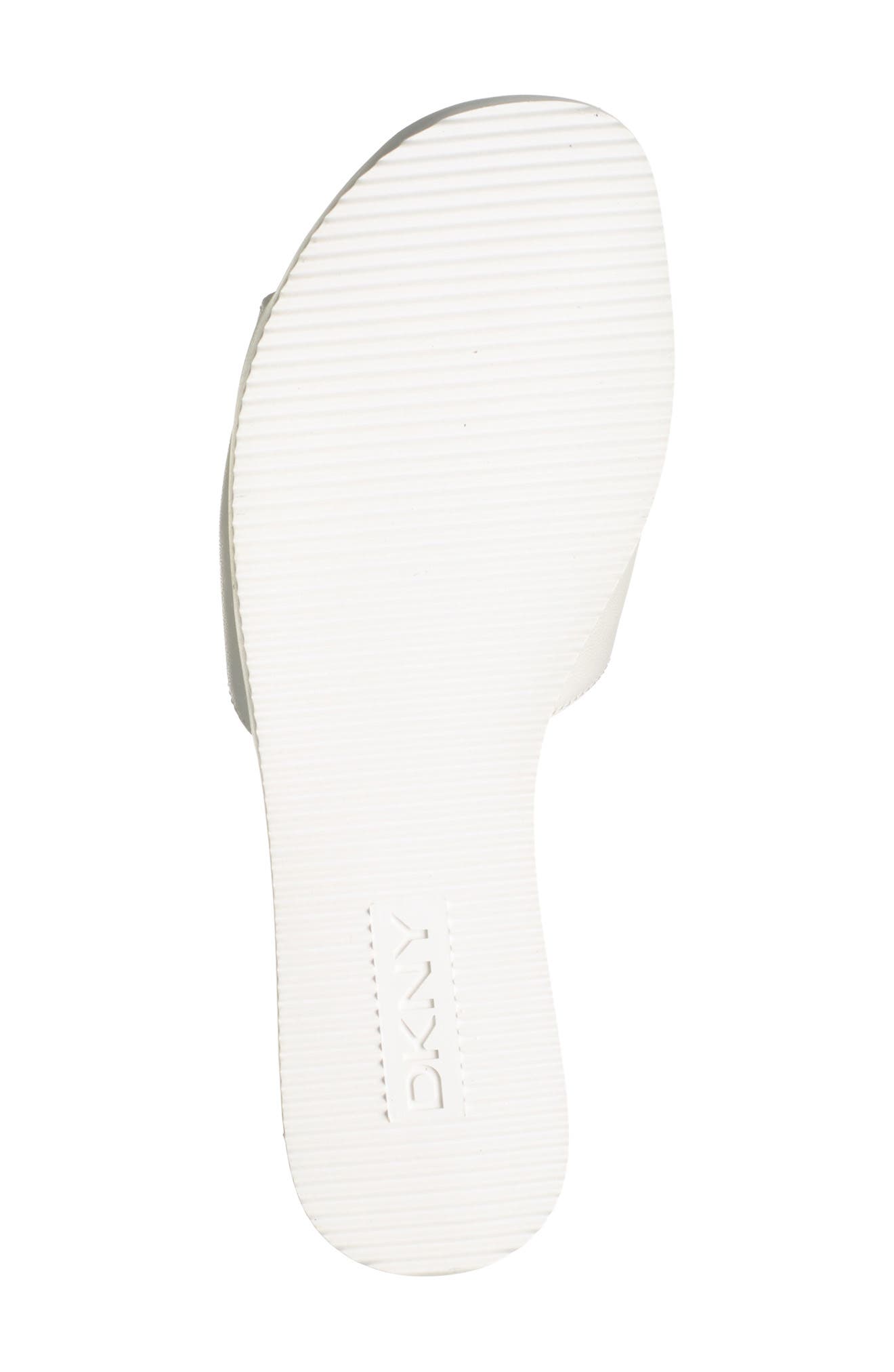 DKNY Brand Logo Embossed Flat Slide (Women) | Nordstromrack