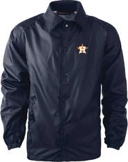 DUNBROOKE Men's Dunbrooke Navy Houston Astros Coach's Raglan Full-Snap Windbreaker Jacket