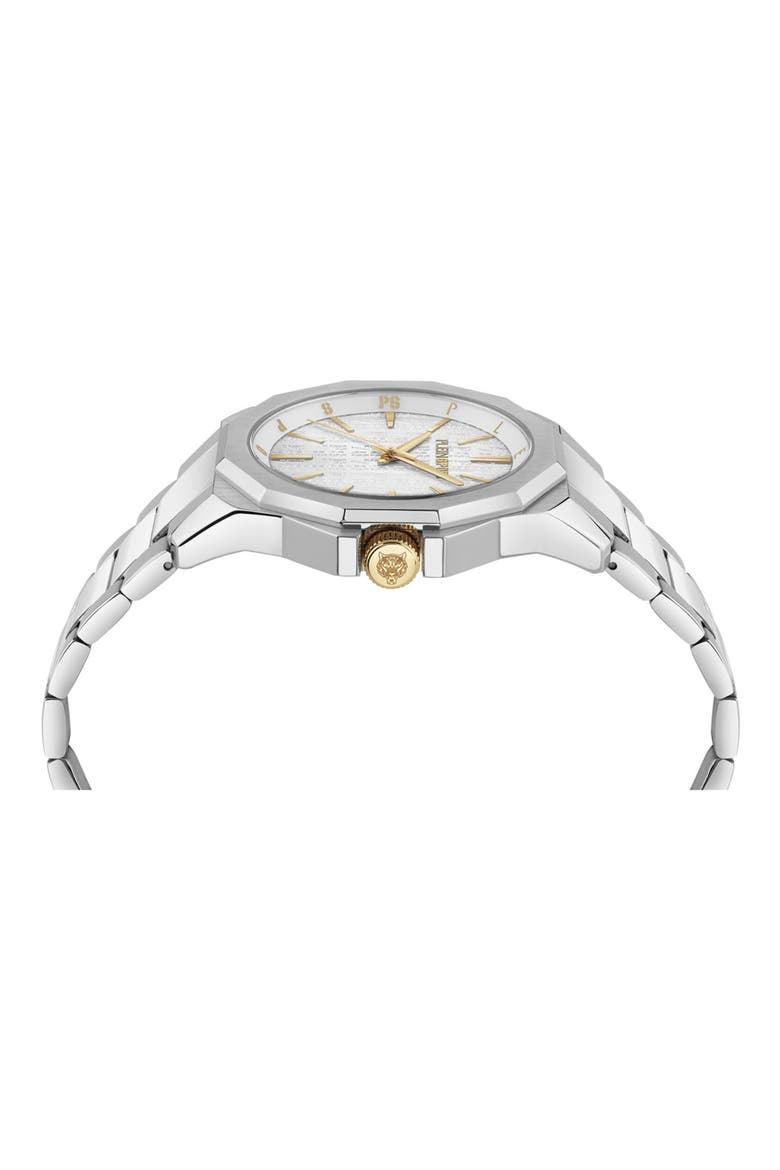 Onyx Bracelet Watch, Alternate, color, STAINLESS STEEL