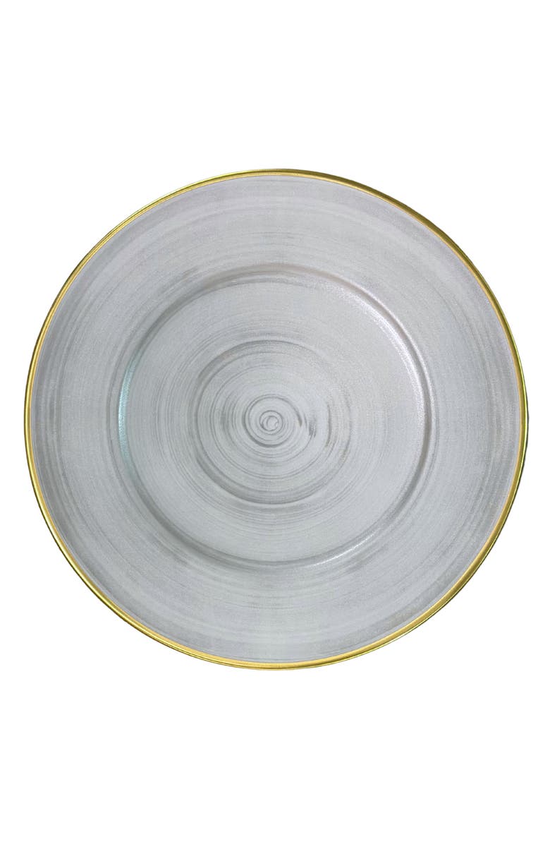 Anna Weatherley Anna's Charger Plate, Main, color, Brushed Platinum