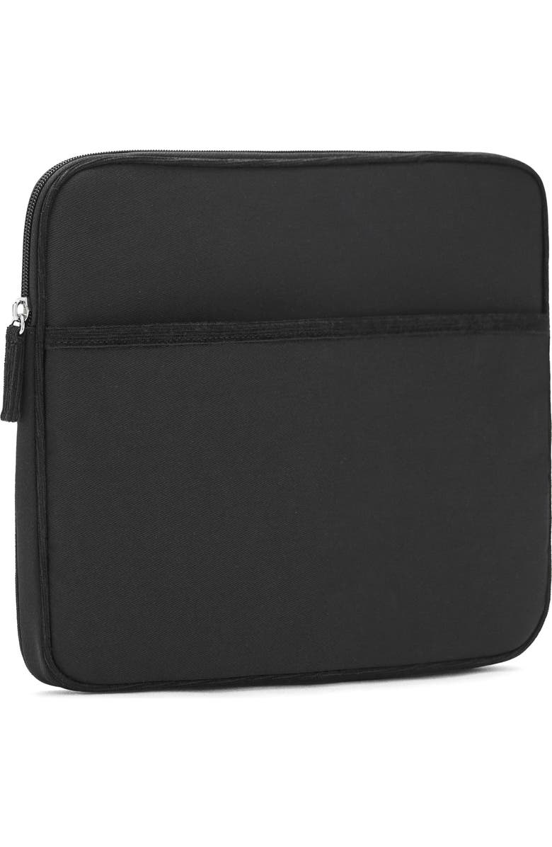 MANGO TEEN Nylon Laptop Case, Main, color, Black