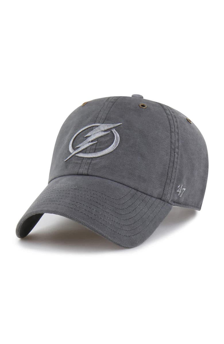 CARHARTT X 47 Men's Carhartt x '47  Charcoal Tampa Bay Lightning Clean Up Adjustable Hat, Alternate, color, Charcoal