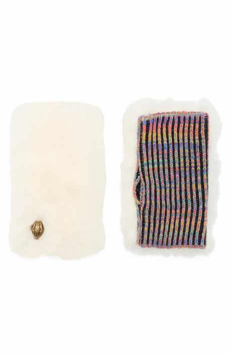 Kurt Geiger London Poppy Faux Fur Fingerless Gloves