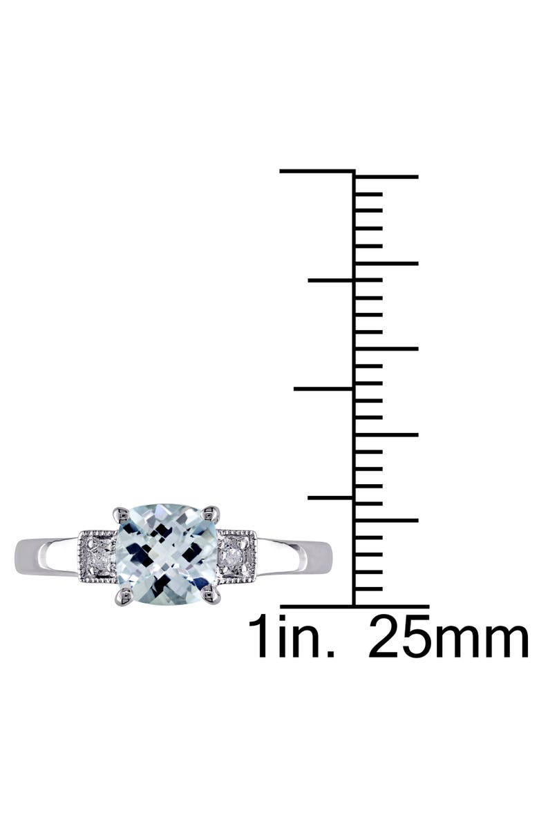 Julianna B. Aquamarine & Diamond Accent Ring, Alternate, color, Aquamarine