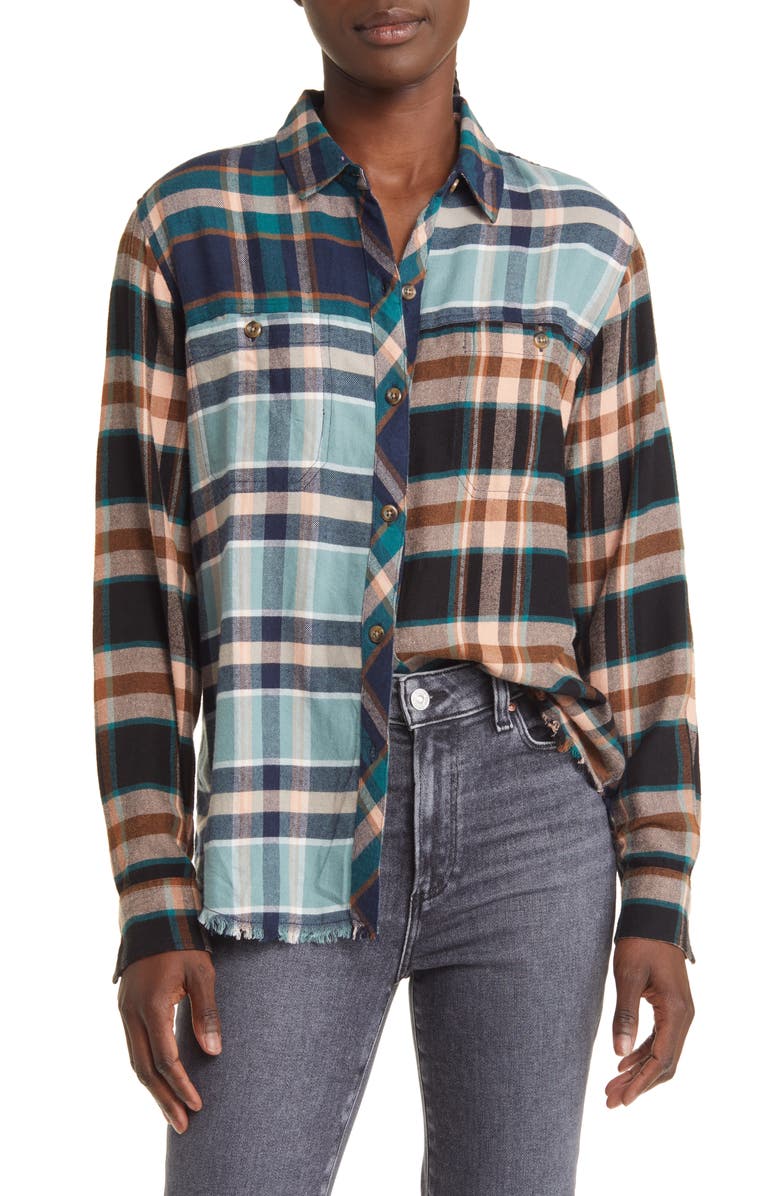 Rails Brando Mixed Plaid Button-Up Shirt, Main, color, 