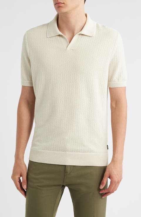 Isello Tipped Polo Sweater
