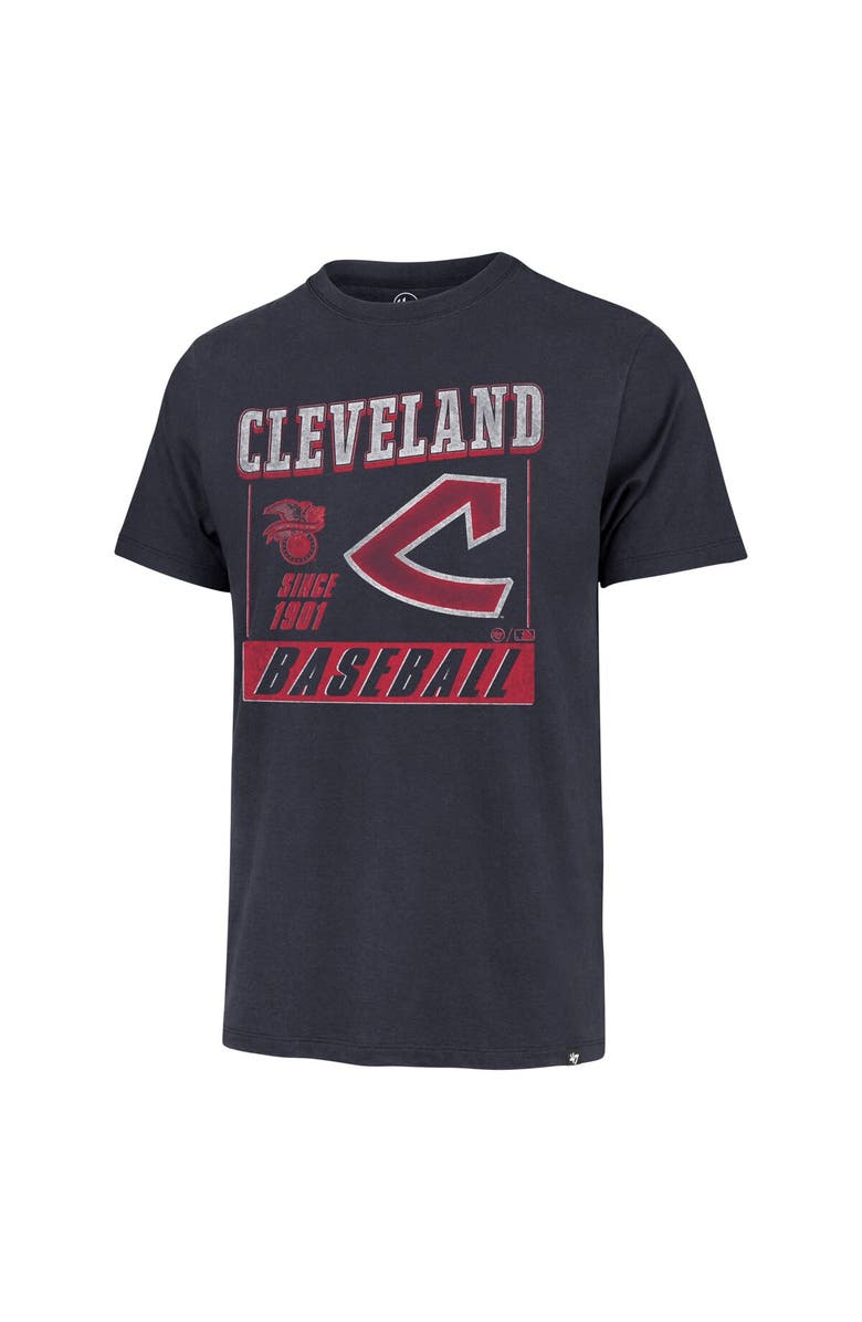 '47 Men's '47 Navy Cleveland Guardians Outlast Franklin T-Shirt, Alternate, color, 