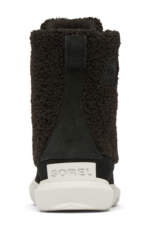 Sorel Explorer Next Joan Faux Shearling Waterproof Boot In Black