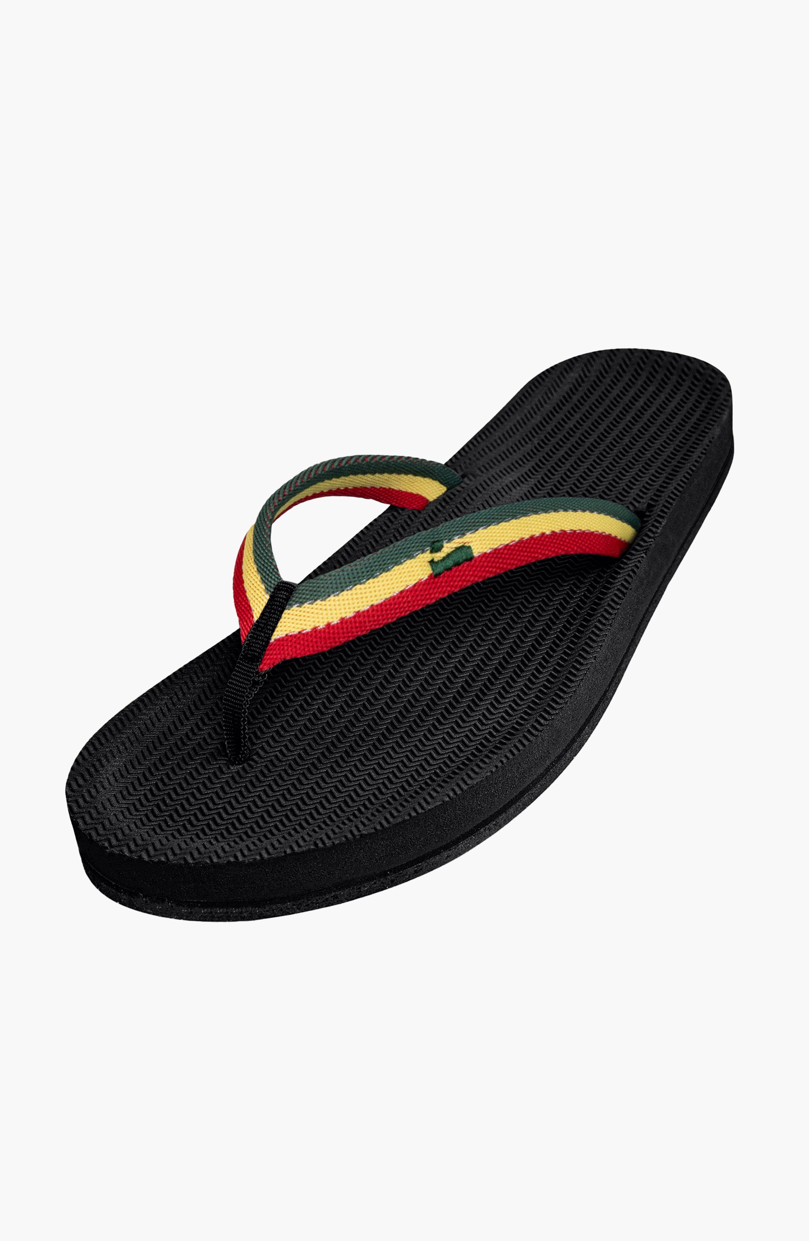 Indosole Responsibly-Made Tire Sole Easy Living Flip Flops, Main, color, Reggae