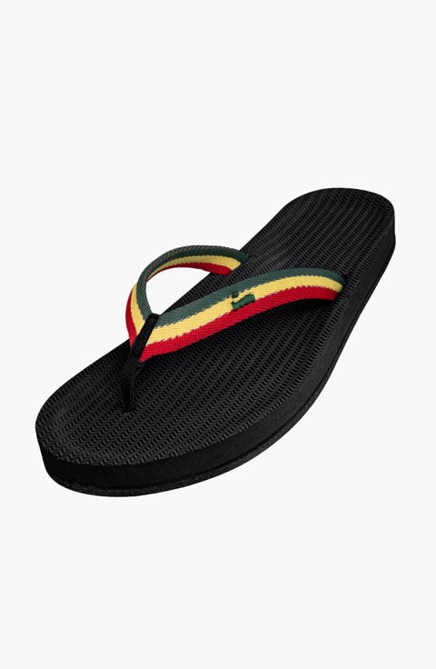 Responsibly-Made Tire Sole Easy Living Flip Flops (Female)