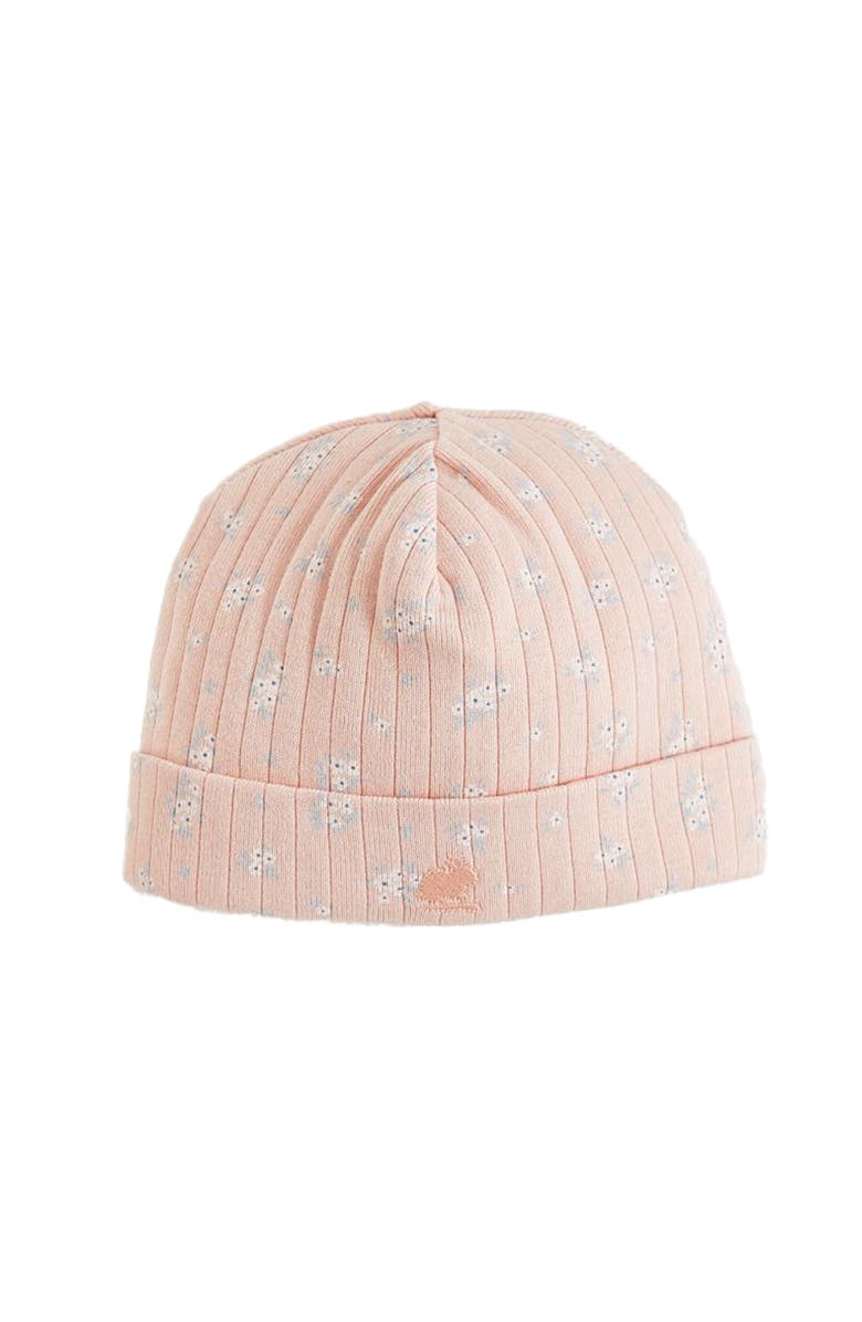 Babycottons Premium Cotton Marlot Baby Beanie For Infant, Main, color, Pink