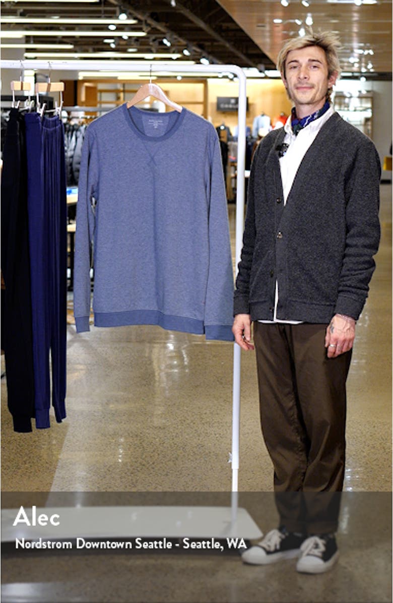 Brushed Twill Crewneck Sweatshirt, sales video thumbnail