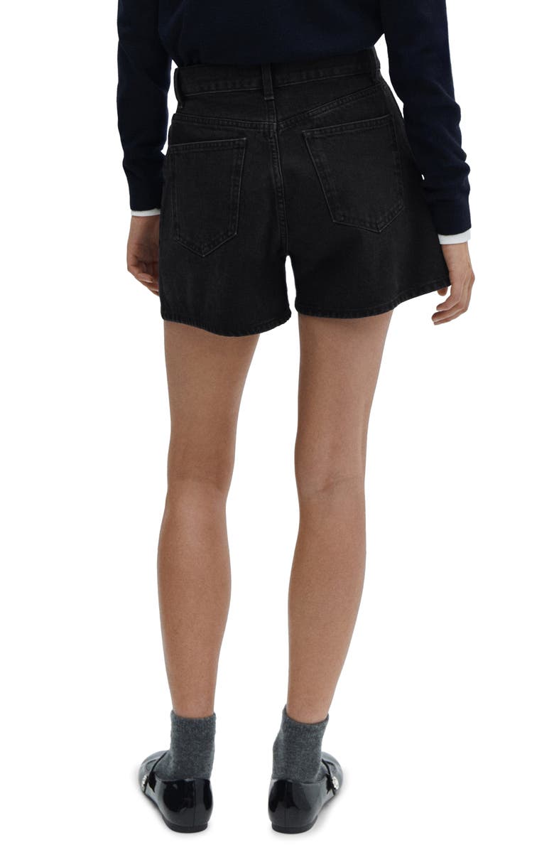 MANGO High Waist Jean Shorts, Alternate, color, 