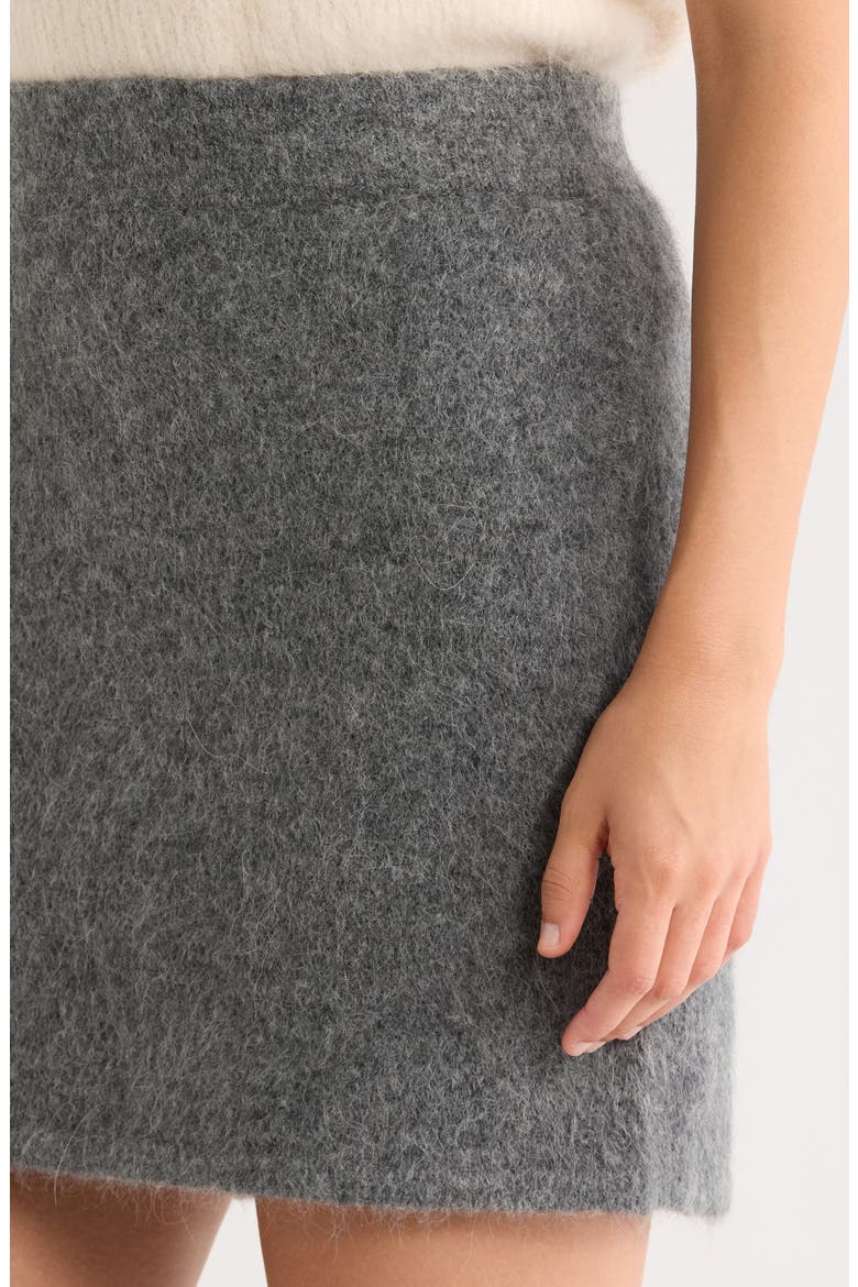 Suri Alpaca Blend Skirt, Alternate, color, CHARCOAL