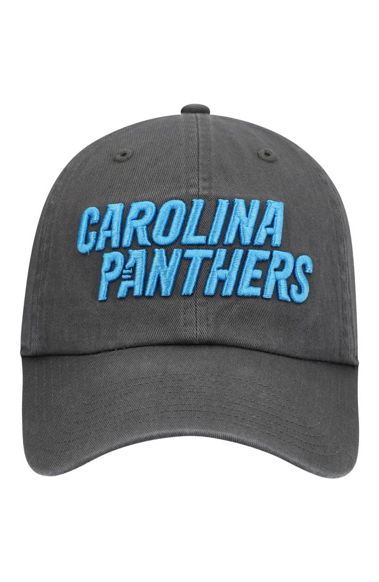 '47 Men's '47 Charcoal Carolina Panthers Clean Up Script Adjustable Hat, Alternate, color, 