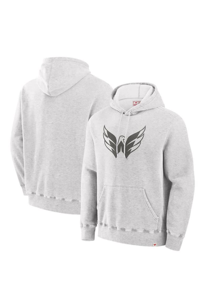 Men's Fanatics Cream Washington Capitals Made in Canada Pullover Hoodie, Alternate, color, Cream