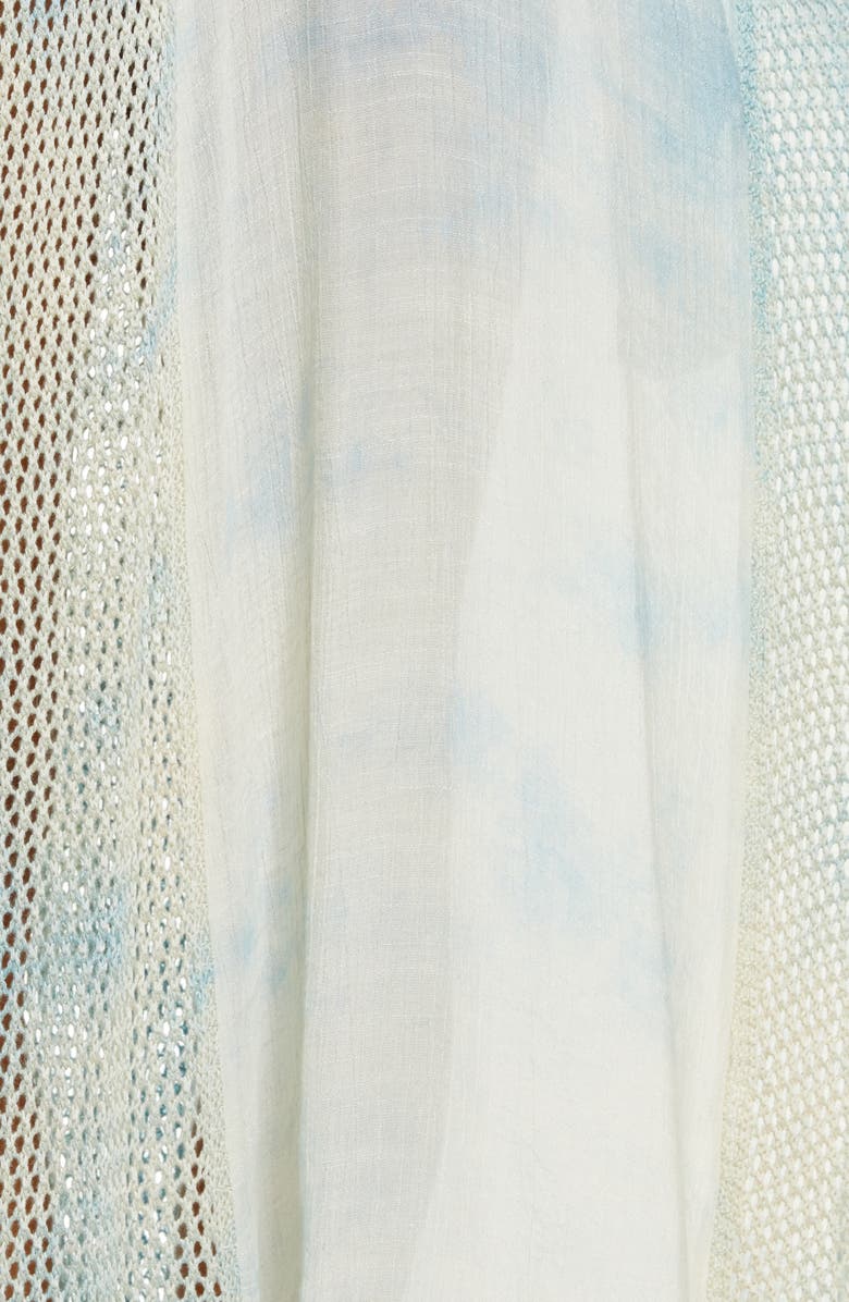 Elan Crochet Godet Cover-Up Maxi Dress, Alternate, color, 