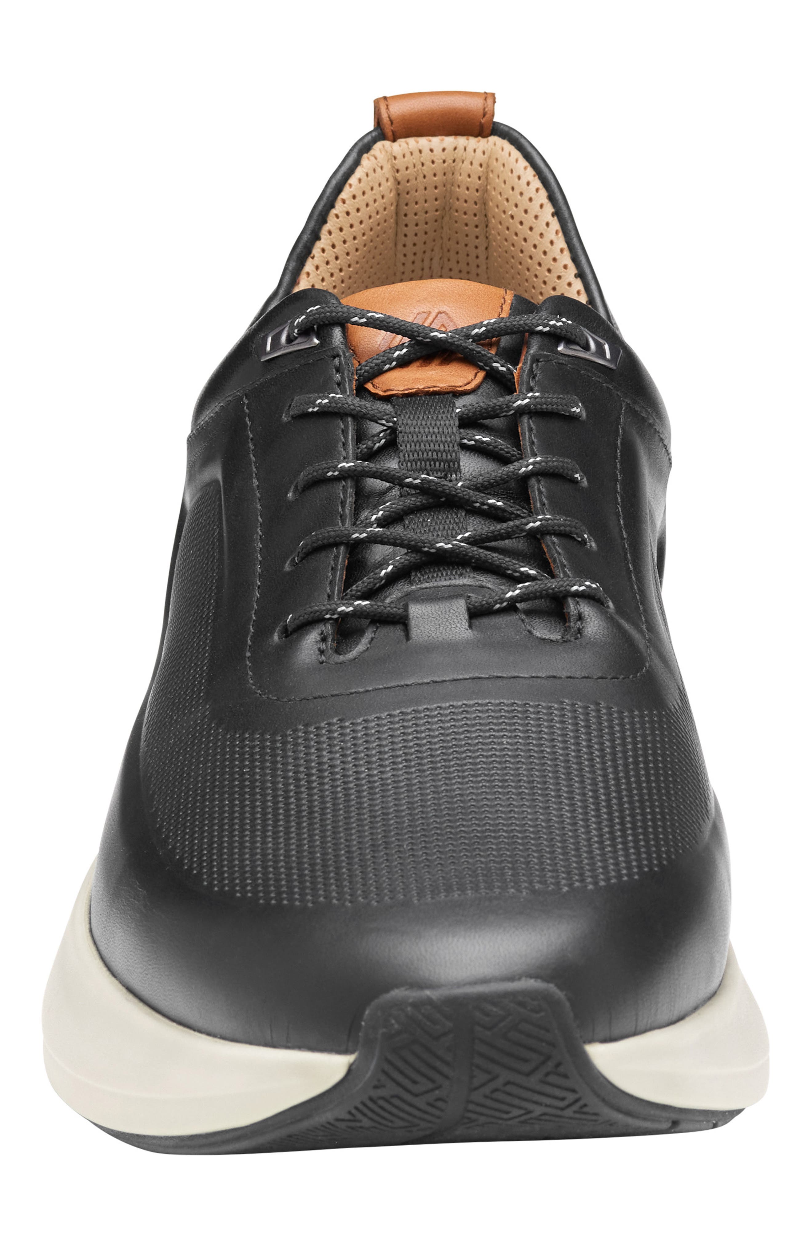 Johnston & Murphy Declan Waterproof Sneaker, Alternate, color, Black Waterproof Full Grain