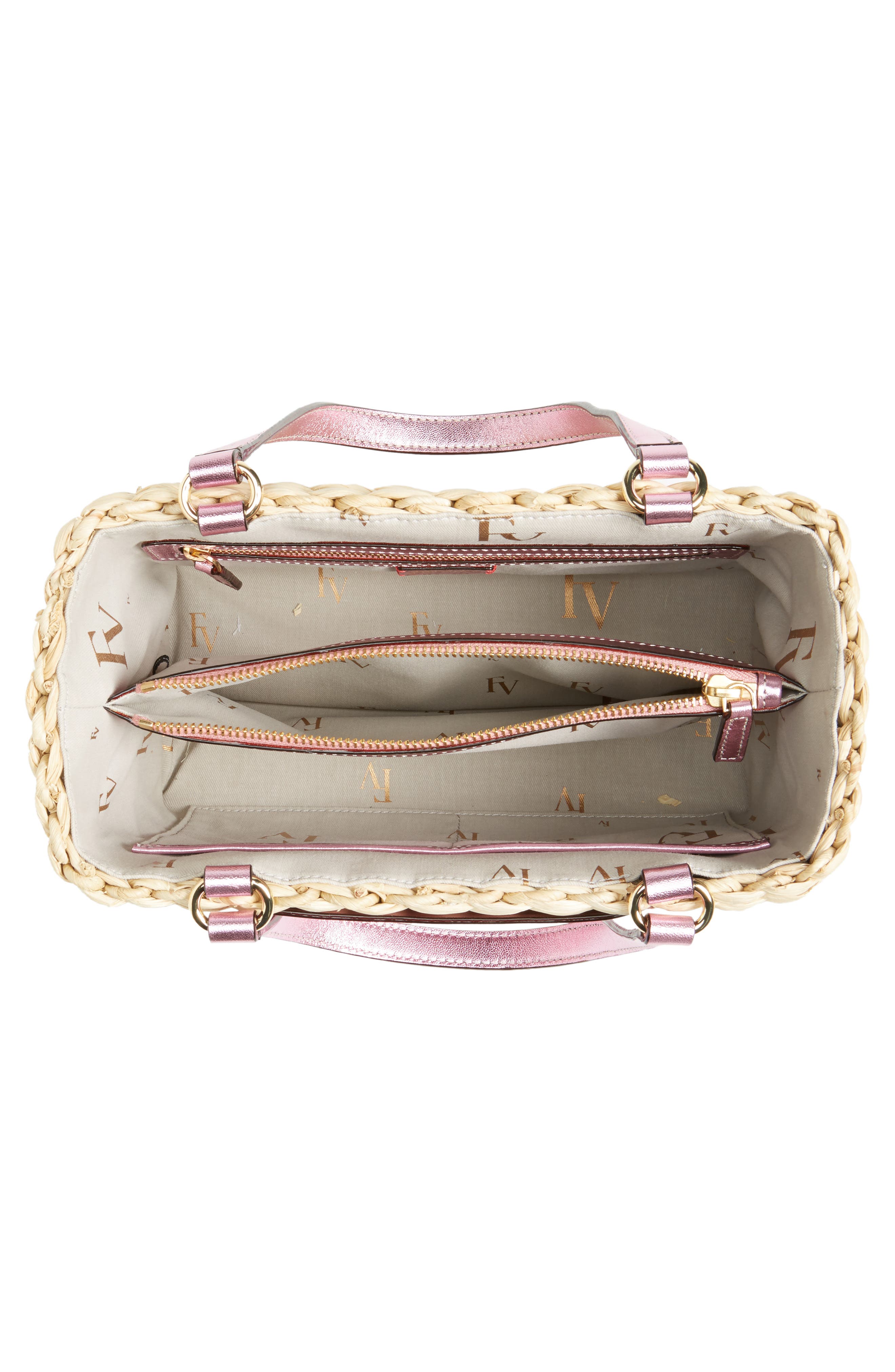 Frances Valentine Small Woven Straw Tote, Alternate, color, 