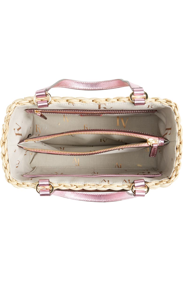 Frances Valentine Small Woven Straw Tote, Alternate, color,