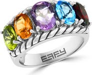 EFFY Sterling Silver Mixed Gemstone Ring