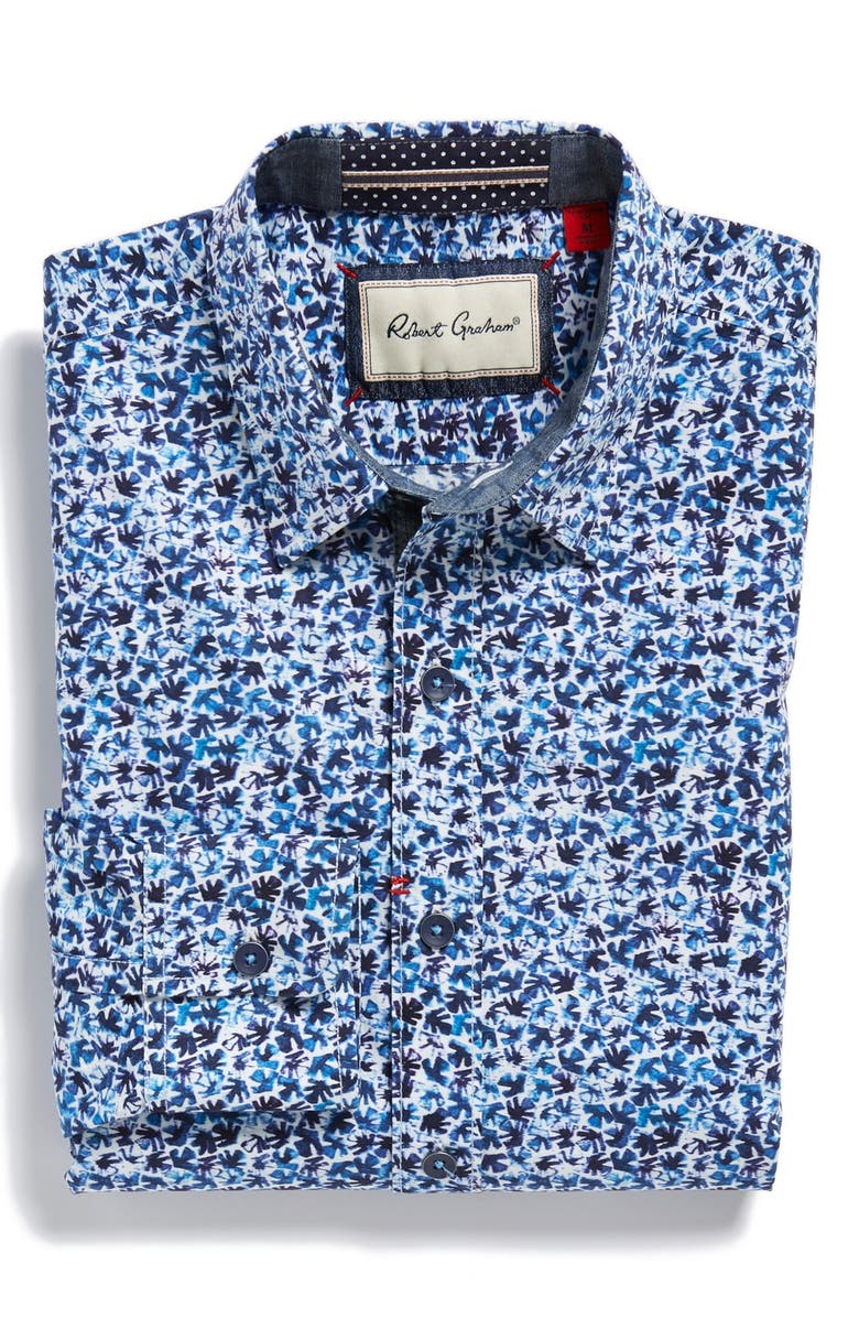 Robert Graham 'Waterman' Tailored Fit Sport Shirt, Alternate, color, 