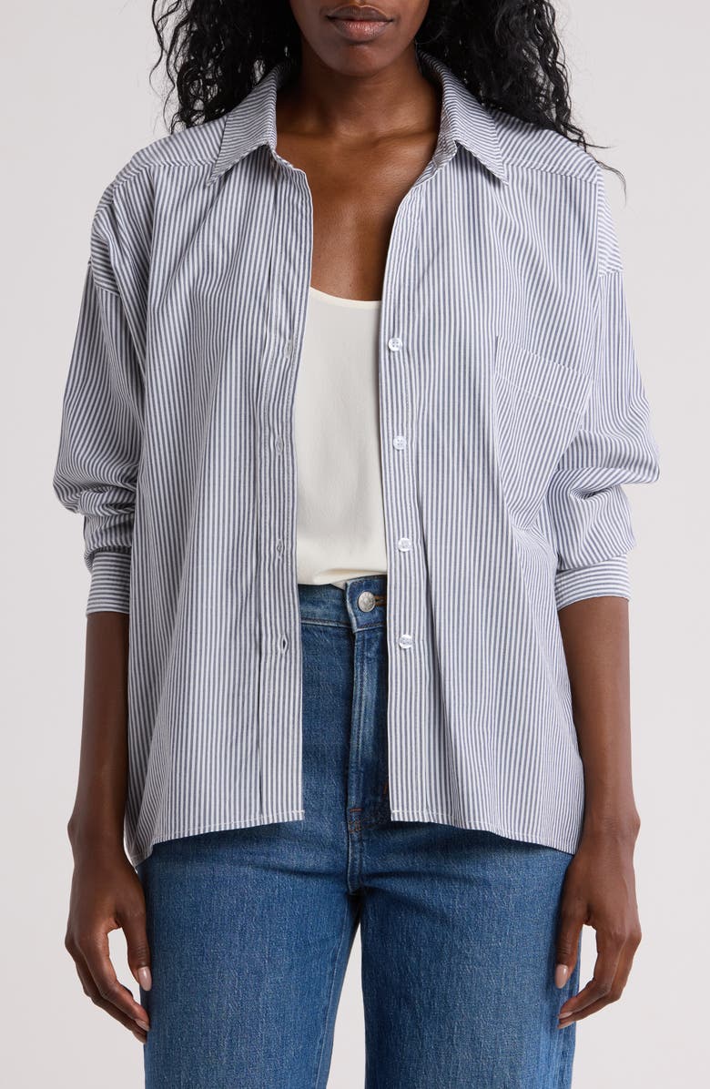 Blu Pepper Button-Up Shirt, Main, color, 