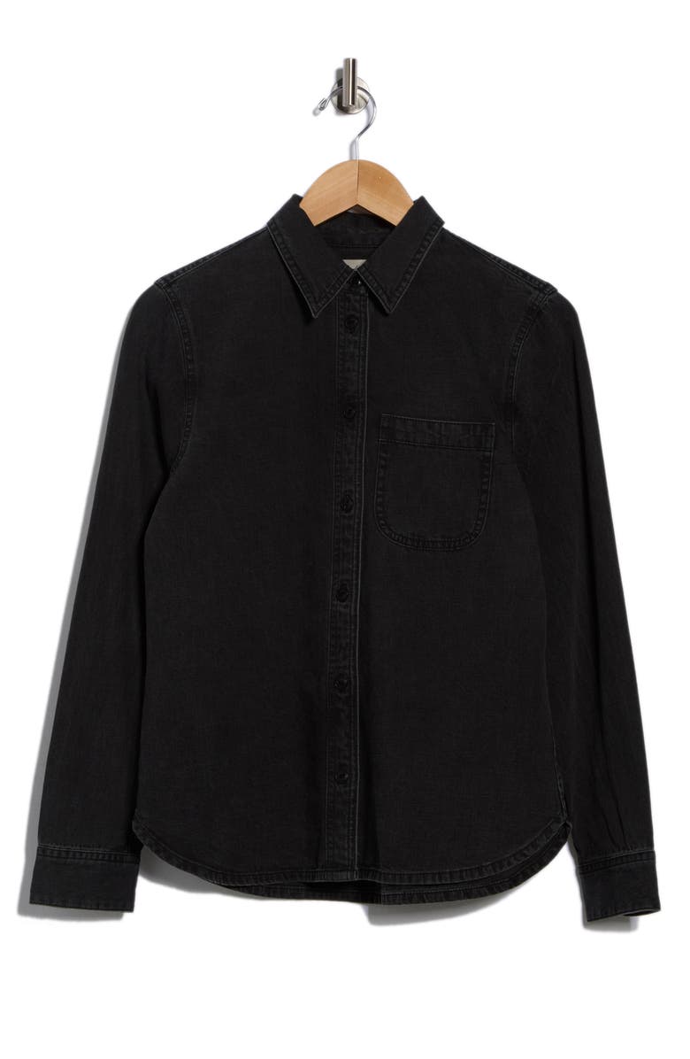 Madewell Denim Button-Up Shirt in Lunar Wash, Alternate, color, Lunar Wash